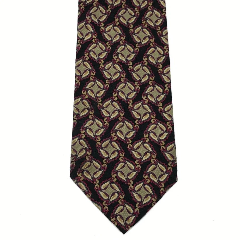 JHANE BARNES Tie Original Fabric 100% Silk Japan Geometric Men’s Necktie 👔 57